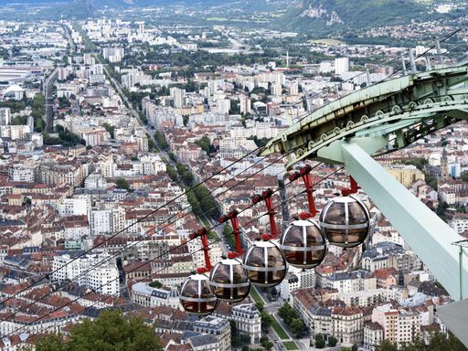 Grenoble seen from Bastille