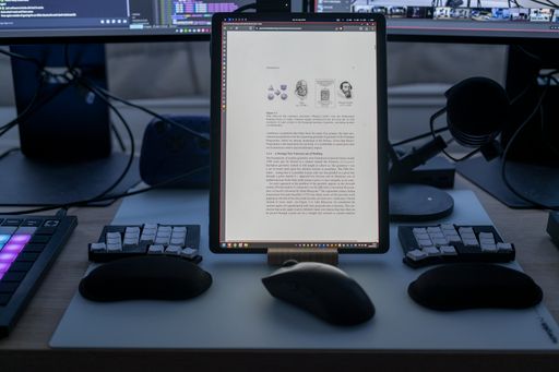 My desk, zoom