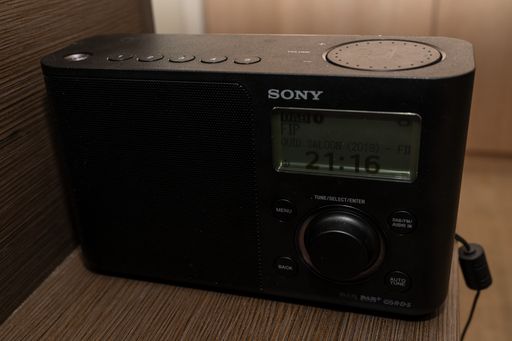 Sony XDR-S61D on my nightstand