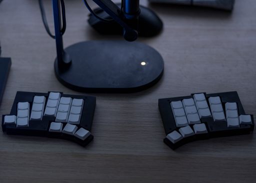 My desk, zoom